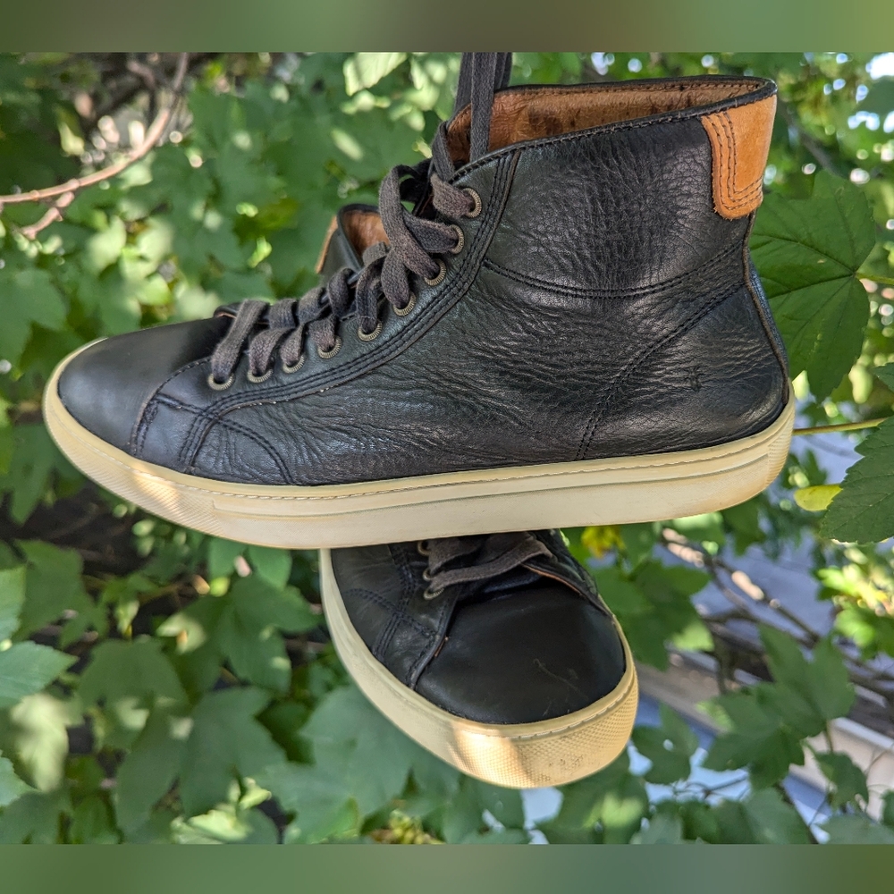 Frye leather high top sneakers